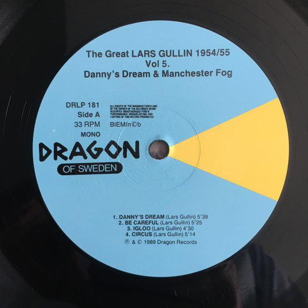 Lars Gullin ~ The Great Lars Gullin Vol. 5 1954/55: Danny's Dream & Manchester Fog (Vinyl) - Djungel & Jazz