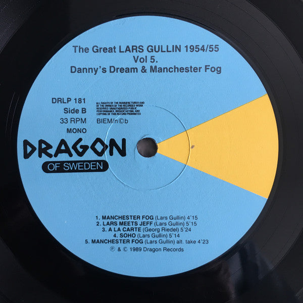 Lars Gullin ~ The Great Lars Gullin Vol. 5 1954/55: Danny's Dream & Manchester Fog (Vinyl) - Djungel & Jazz