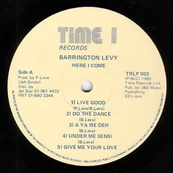 Barrington Levy : Here I Come (LP, Album)