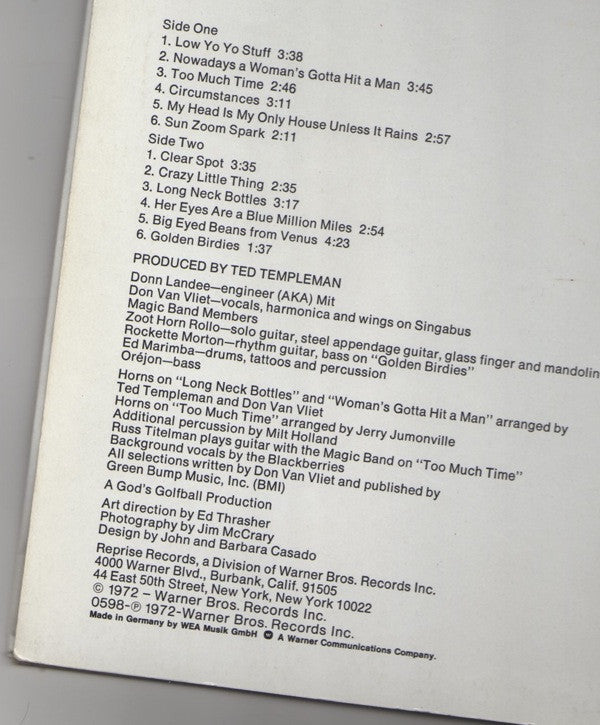 Captain Beefheart And The Magic Band ~ Clear Spot (Vinyl) - Djungel & Jazz