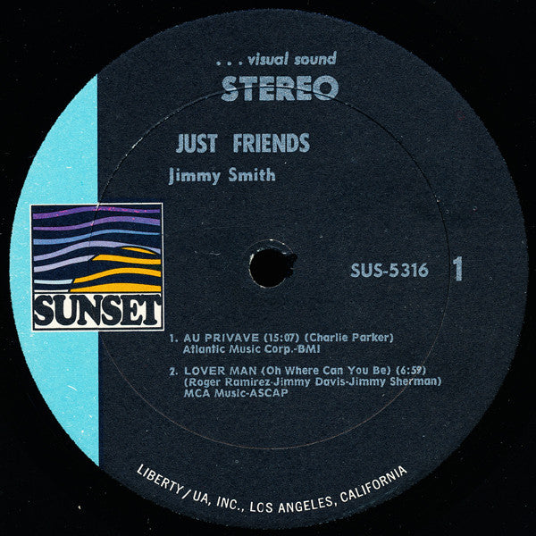 Jimmy Smith ~ Just Friends (Vinyl) - Djungel & Jazz