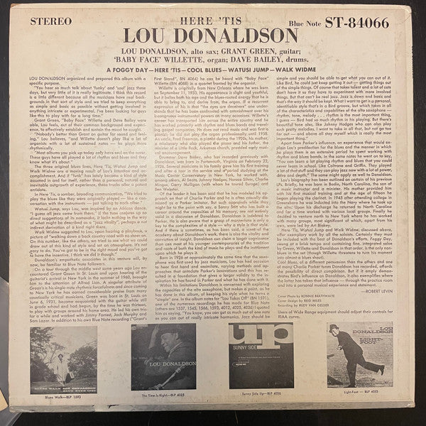Lou Donaldson ~ Here 'Tis (Vinyl) - Djungel & Jazz