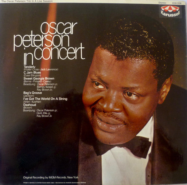 Oscar Peterson ~ In Concert (Vinyl) - Djungel & Jazz