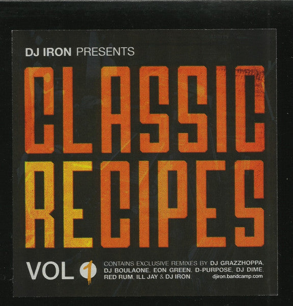 DJ Iron  ~ Dj Iron Presents: 'Classic Recipes Vol.1' (Vinyl) - Djungel & Jazz