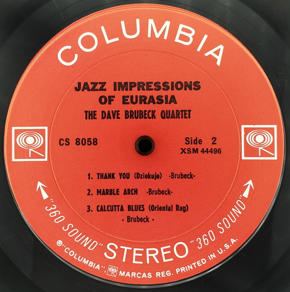 The Dave Brubeck Quartet ~ Jazz Impressions Of Eurasia (Vinyl) - Djungel & Jazz