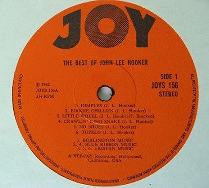 John Lee Hooker ~ The Best Of John Lee Hooker (Vinyl) - Djungel & Jazz