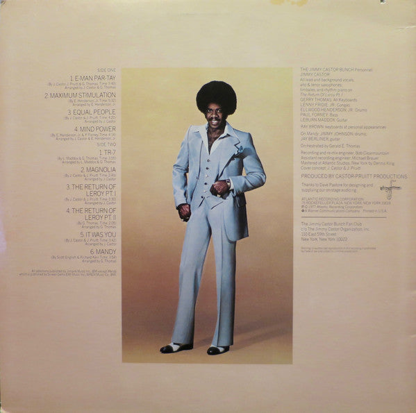 The Jimmy Castor Bunch : Maximum Stimulation (LP, Album, PR )