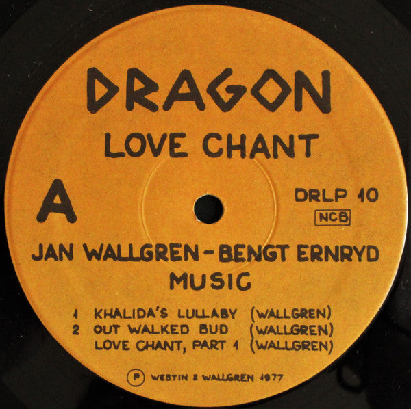 Jan Wallgren, Bengt Ernryd ~ Love Chant (Vinyl) - Djungel & Jazz