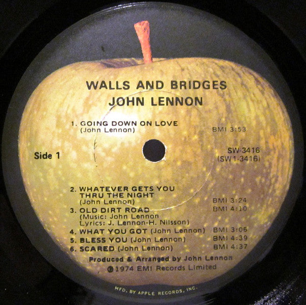 John Lennon : Walls And Bridges (LP, Album, Los)