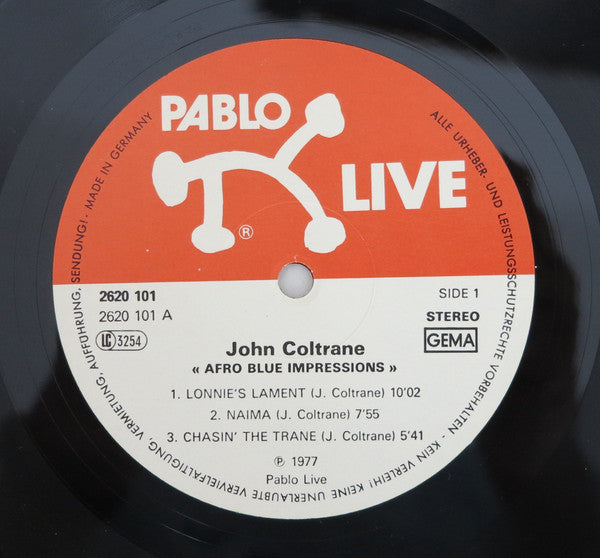 John Coltrane ~ Afro Blue Impressions (Vinyl) - Djungel & Jazz