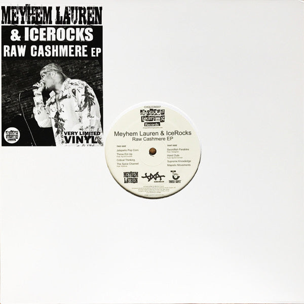Meyhem Lauren & Icerocks DXA : Raw Cashmere EP (12", EP, Ltd)