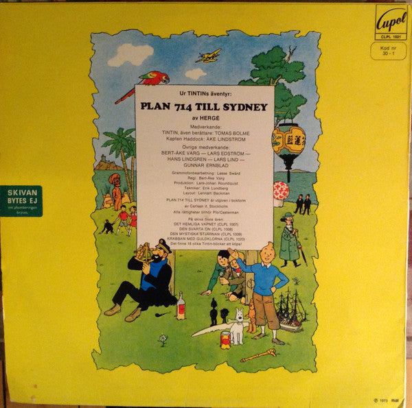 Hergé ~ Tintin: Plan 714 Till Sydney (Vinyl) - Djungel & Jazz