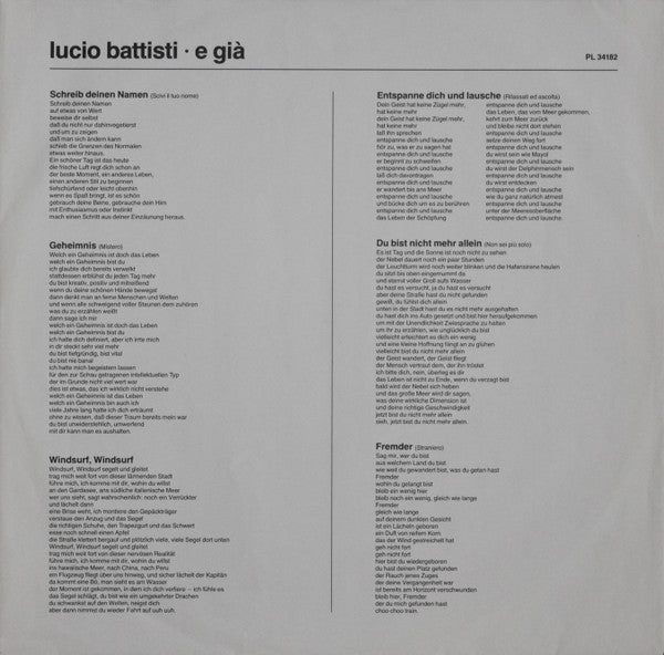 Lucio Battisti ~ E Già (Vinyl) - Djungel & Jazz