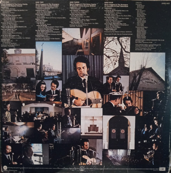 Merle Haggard And The Strangers (5) With Special Guests Bonnie Owens & The Carter Family : The Land Of Many Churches (2xLP, Red)
