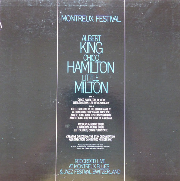 Albert King / Chico Hamilton / Little Milton ~ Montreux Festival (Vinyl) - Djungel & Jazz