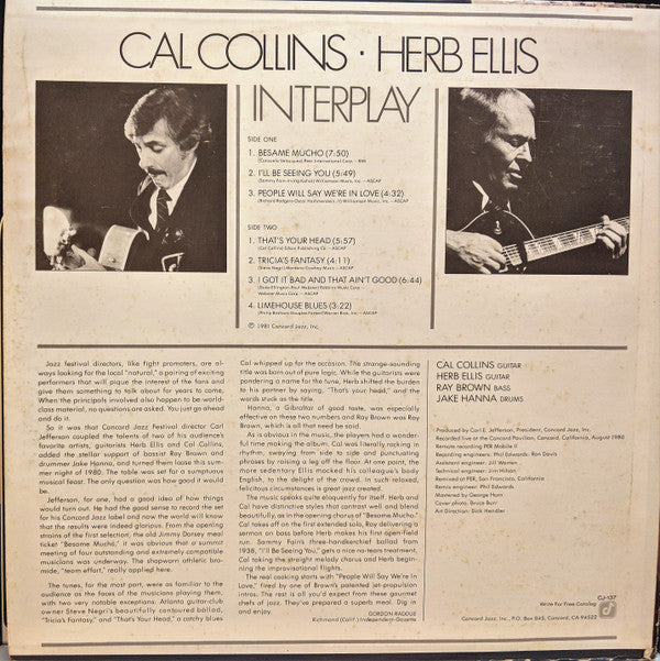 Cal Collins, Herb Ellis ~ Interplay (Vinyl) - Djungel & Jazz