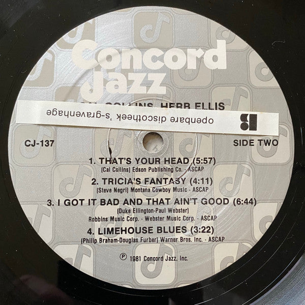 Cal Collins, Herb Ellis ~ Interplay (Vinyl) - Djungel & Jazz