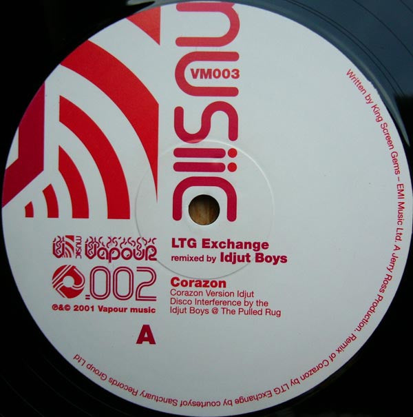 LTG Exchange Remixed By Idjut Boys ~ Corazon (Vinyl) - Djungel & Jazz