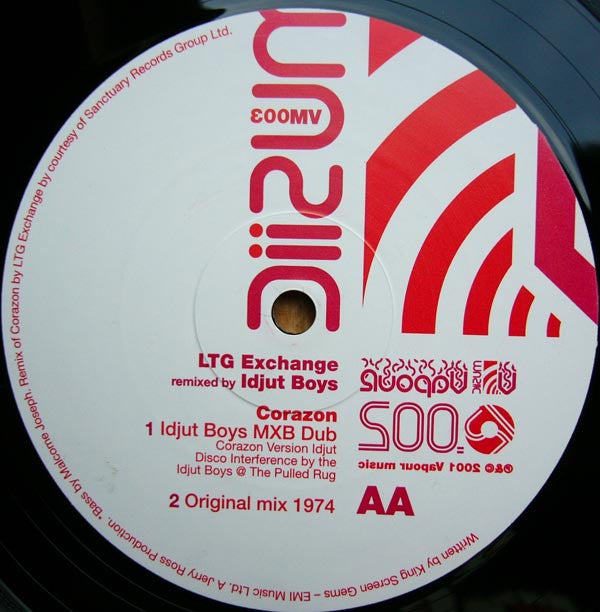 LTG Exchange Remixed By Idjut Boys ~ Corazon (Vinyl) - Djungel & Jazz