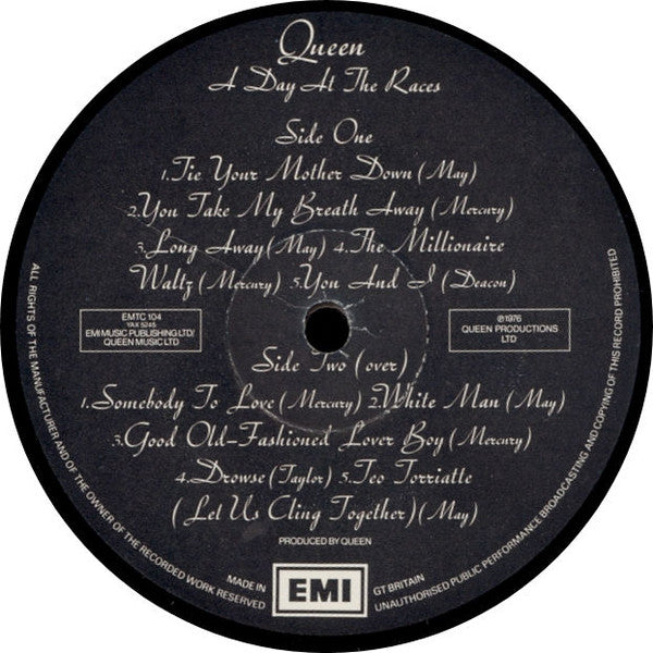 Queen ~ A Day At The Races (Vinyl) - Djungel & Jazz