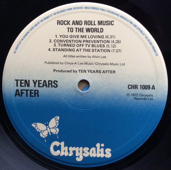 Ten Years After : Rock & Roll Music To The World (LP, Album, RP, Gat)