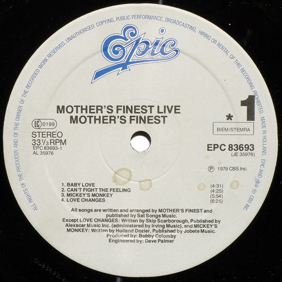 Mother's Finest ~ Mother's Finest Live (Vinyl) - Djungel & Jazz