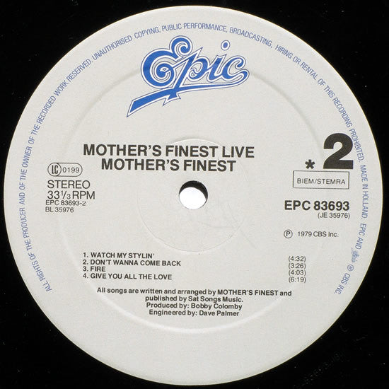 Mother's Finest ~ Mother's Finest Live (Vinyl) - Djungel & Jazz