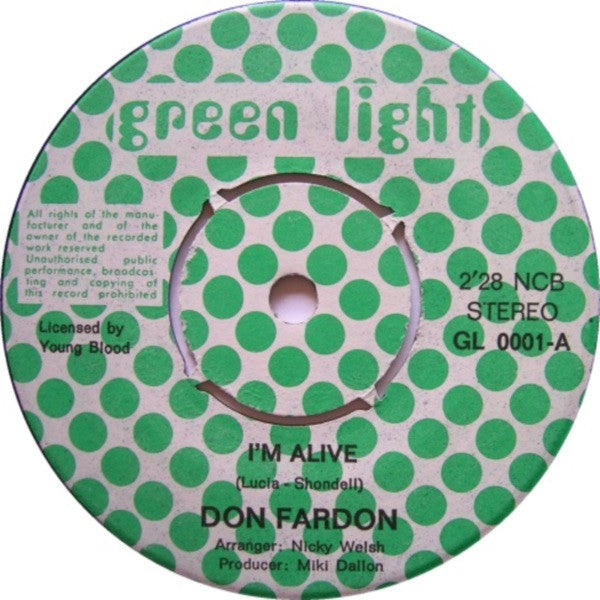 Don Fardon ~ I'm Alive (Vinyl) - Djungel & Jazz