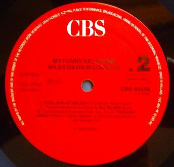 Miles Davis : My Funny Valentine - Miles Davis In Concert (LP, Album, RE)
