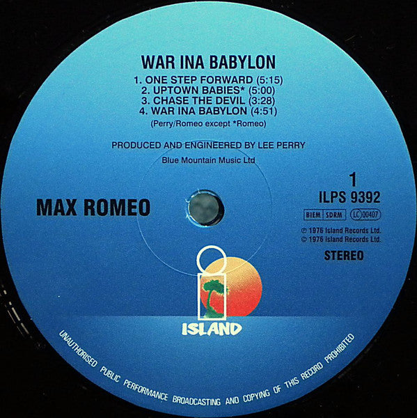 Max Romeo & The Upsetters ~ War Ina Babylon (Vinyl) - Djungel & Jazz