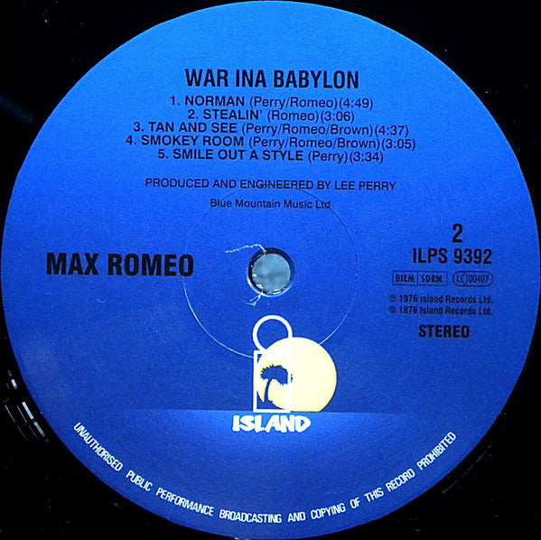 Max Romeo & The Upsetters ~ War Ina Babylon (Vinyl) - Djungel & Jazz