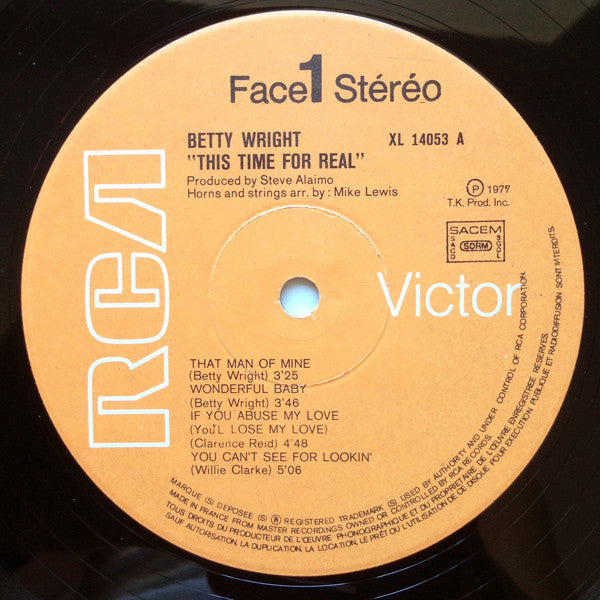 Betty Wright ~ This Time For Real (Vinyl) - Djungel & Jazz