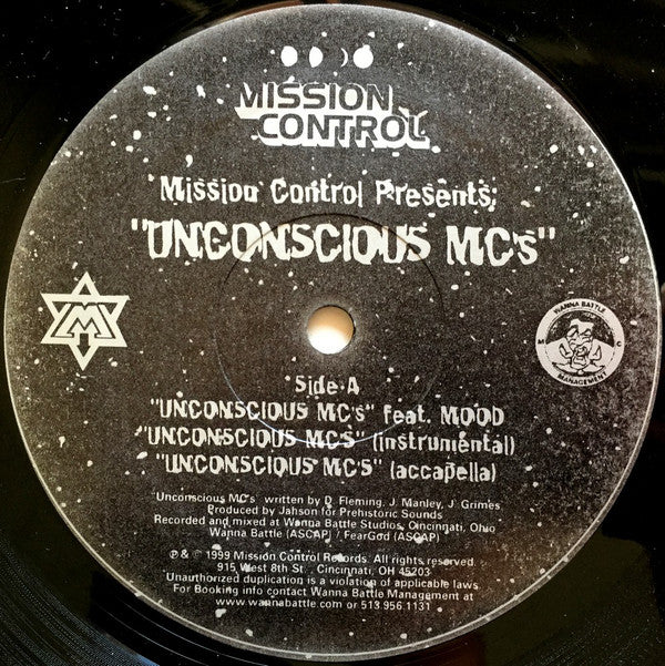 Various ~ Mission Control Presents: Unconscious MC's / Millionaires (Vinyl) - Djungel & Jazz