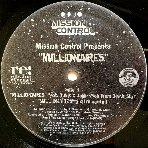 Various ~ Mission Control Presents: Unconscious MC's / Millionaires (Vinyl) - Djungel & Jazz