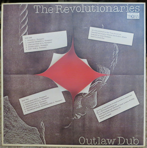 The Revolutionaries : Outlaw Dub (LP, Album, Ora)