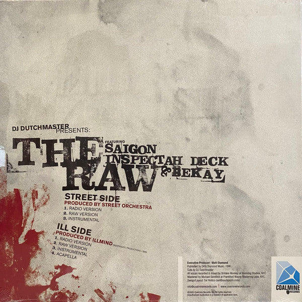 DJ Dutchmaster Presents: Saigon, Inspectah Deck & Bekay ~ The Raw (Vinyl) - Djungel & Jazz