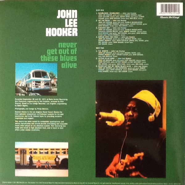 John Lee Hooker ~ Never Get Out Of These Blues Alive (Vinyl) - Djungel & Jazz