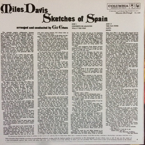 Miles ~ Sketches Of Spain (Vinyl) - Djungel & Jazz