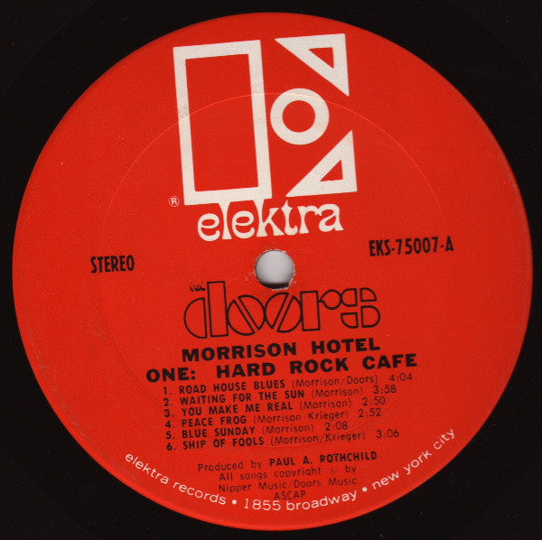 The Doors : Morrison Hotel (LP, Album, Pit)