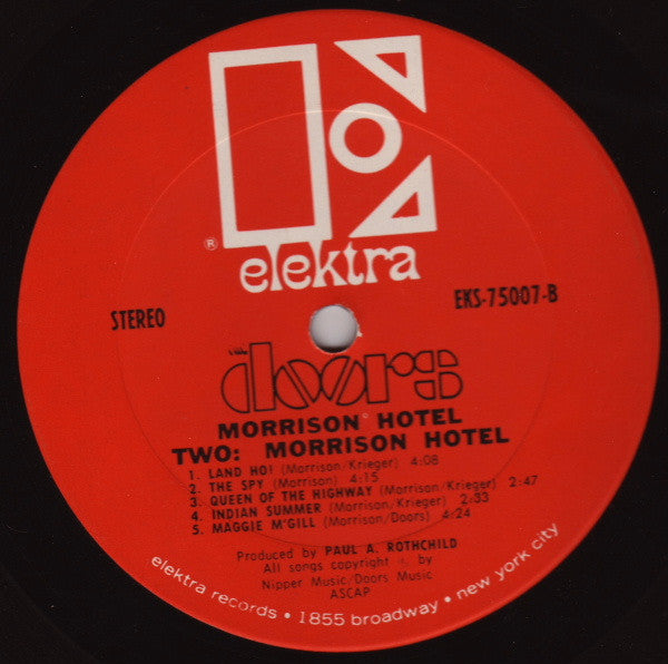 The Doors : Morrison Hotel (LP, Album, Pit)