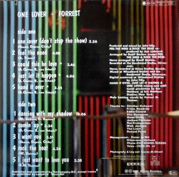 Forrest ~ One Lover (Vinyl) - Djungel & Jazz
