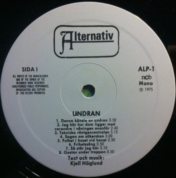 Kjell Höglund : Undran Och Blomstertid (LP, Album, Mono + LP, Album, Mono + Comp)