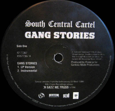 South Central Cartel : Gang Stories (12", Single)