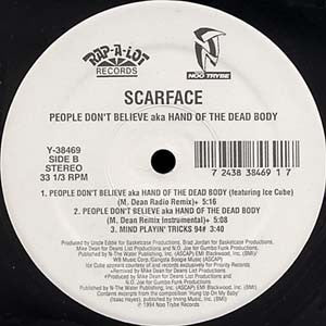 Scarface  ~ People Don't Believe aka Hand Of The Dead Body (Vinyl) - Djungel & Jazz