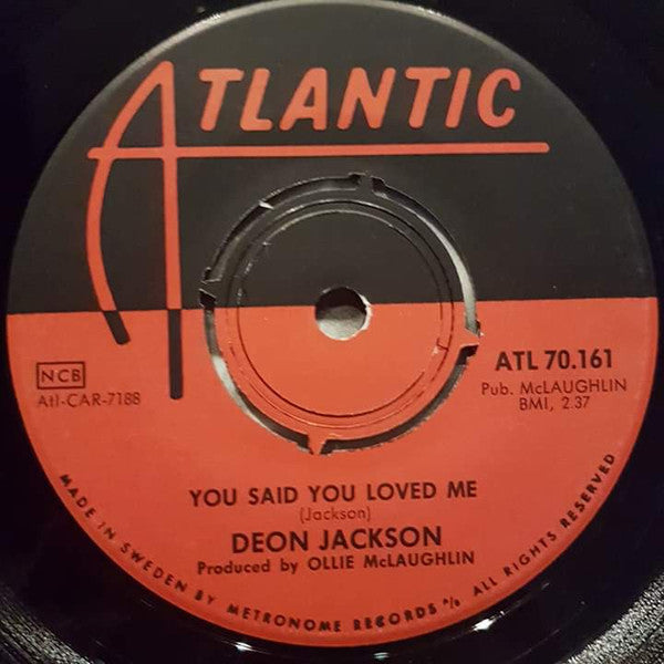 Deon Jackson ~ Love Makes The World Go Round / You Said You Loved Me (Vinyl) - Djungel & Jazz