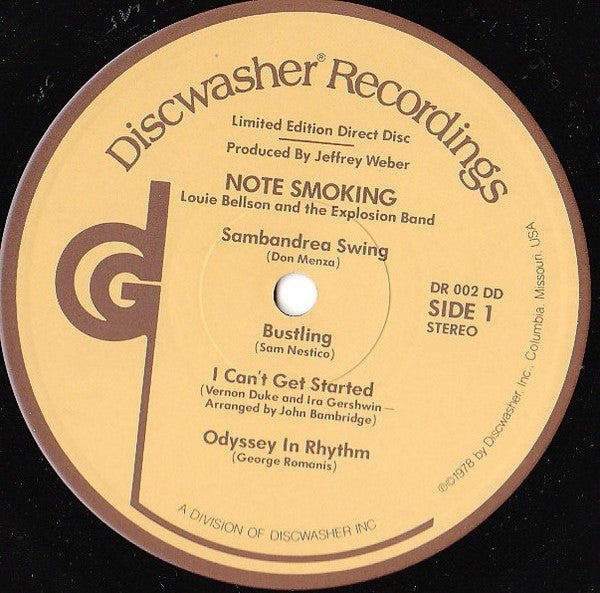 The Louie Bellson Drum Explosion ~ Note Smoking (Vinyl) - Djungel & Jazz