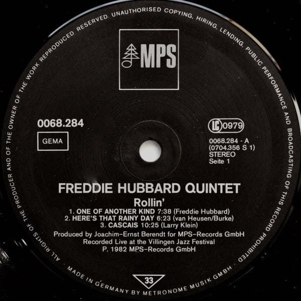 Freddie Hubbard ~ Rollin' (Vinyl) - Djungel & Jazz