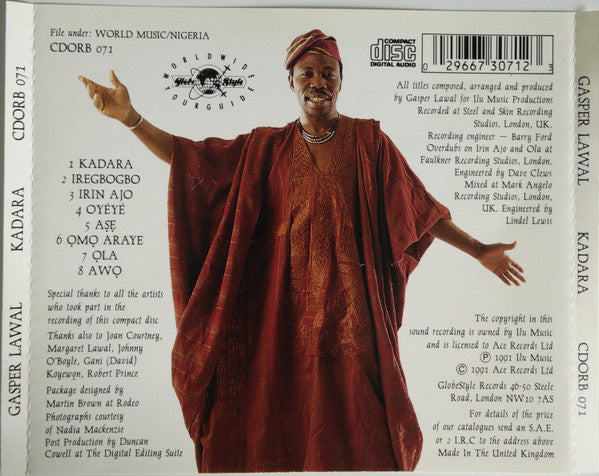 Gaspar Lawal ~ Kadara (Vinyl) - Djungel & Jazz