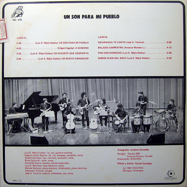 Luis E. Mejía G.* Con Mancotal : Un Son Para Mi Pueblo (LP, Album)