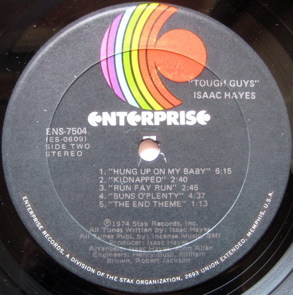Isaac Hayes : Tough Guys (LP, Album, Gat)